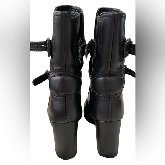 Zadig & Voltaire & Laurence Dacade Black Heeled Boots with Buckle Detail - Picture 2 of 13